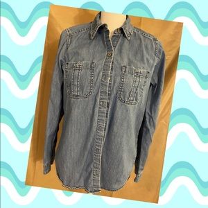 Size small Express blue jean shirt LS
